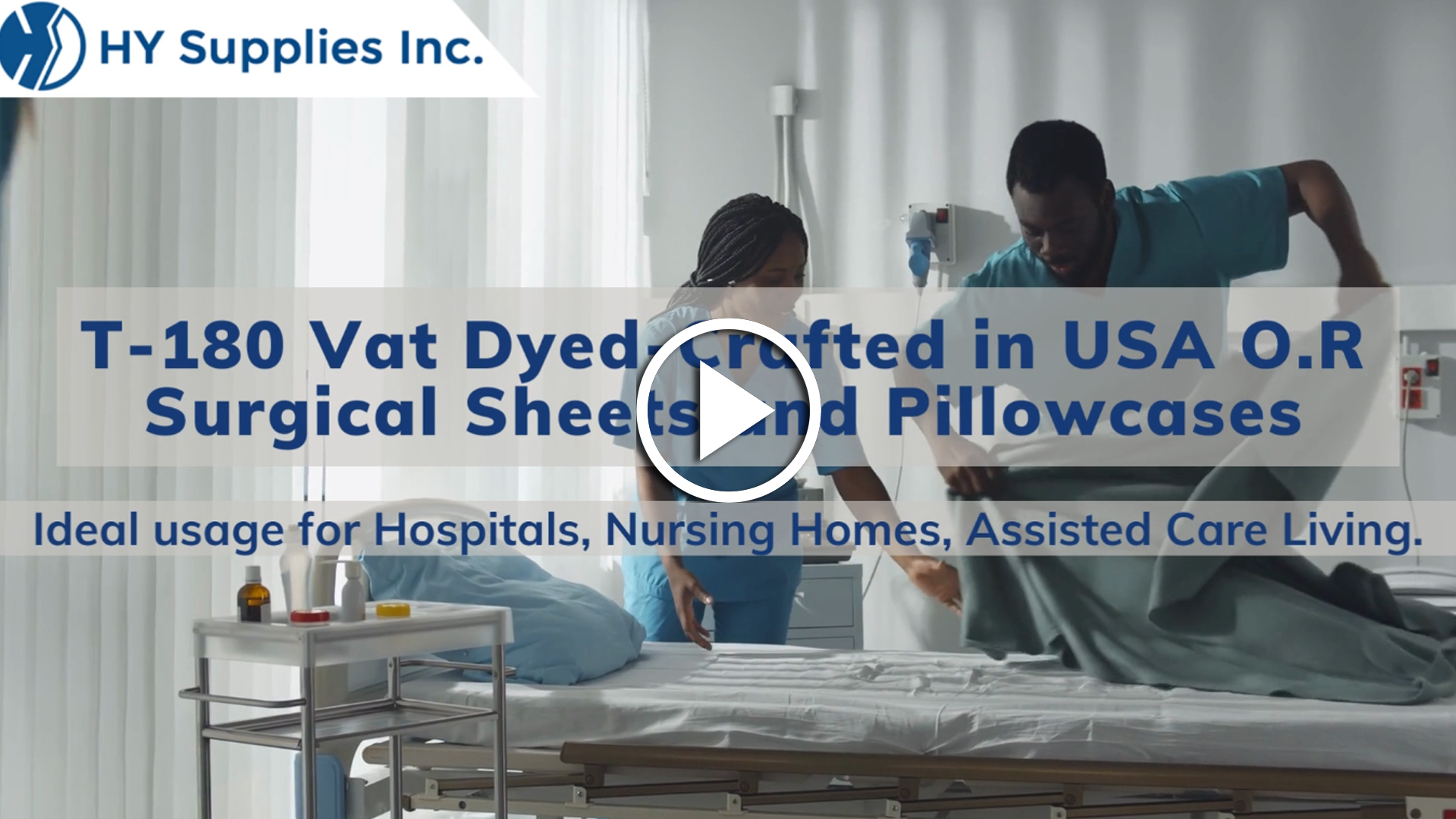 T-180 Vat Dyed-Crafted in USA O.R Surgical Sheets and Pillowcases